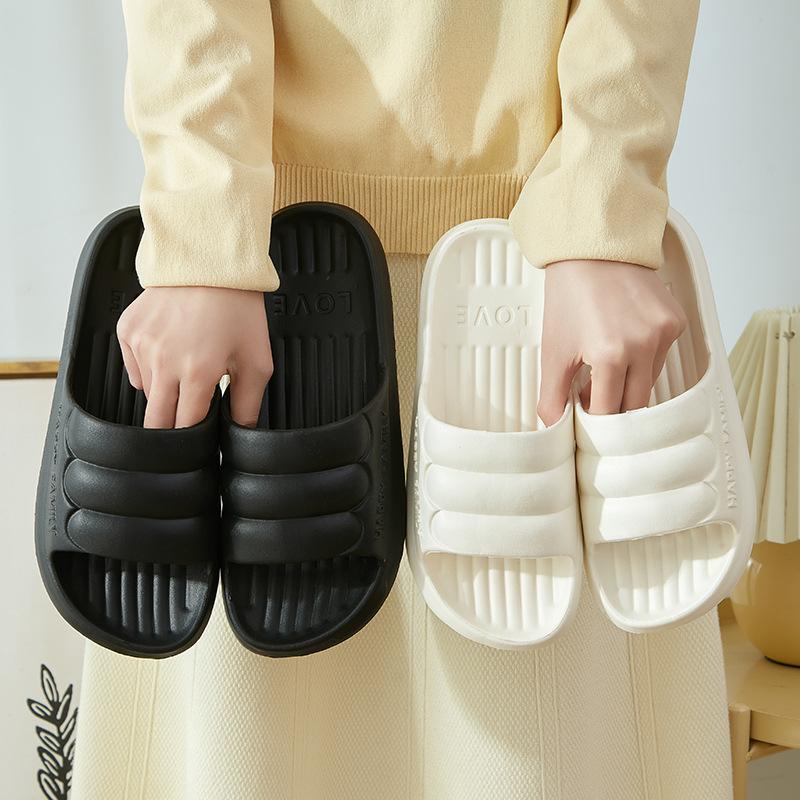 Slippers Home Indoor Women's Summer Non-slip Home Couple Bathroom Bath Home Breathable Soft Bottom Slippers Men