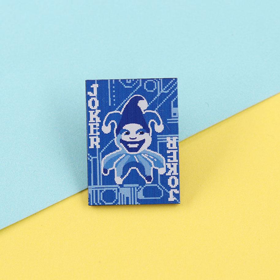 

Balatro-Inspired Joker Card Brooch: Game Player Creative Collection