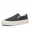 Fashion 2025 Spring New Men's Low Cut Thick Soled Canvas Shoes Slip on Fashion Trend Comfortable Lightweight Non slip Platform sneakers
