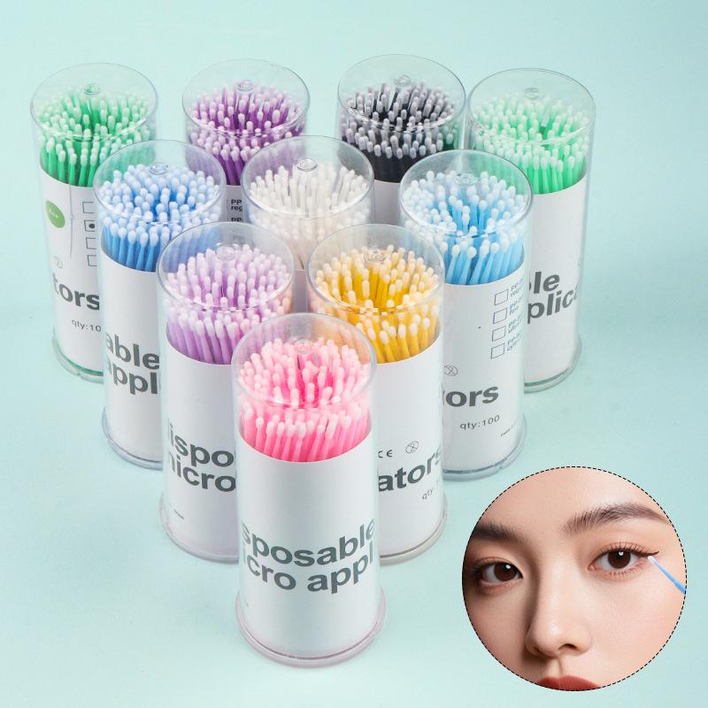 Bamboo Stick Cotton Swabs for Eyelash Extensions, Microblading, & Eyeshadow Application