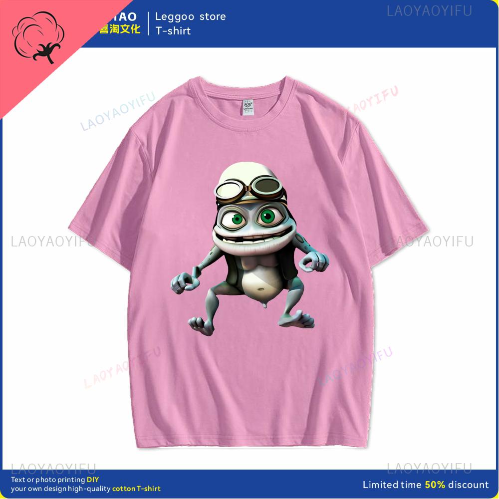 Crazy Frog T Shirt Crazy Frog TShirt Cotton Graphic Tee Shirt Short Sleeves Casual Men Cute Tshirt Hip Hop Harajuku Streetwear