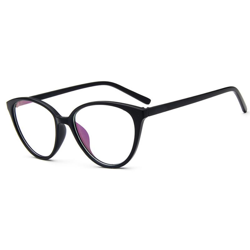 Retra Cat Eye Frame Clear Lens Glasses Ultra Light Myopia Nerd Spectacles Degree 0 to -6 0 Stylish Vision Correction
