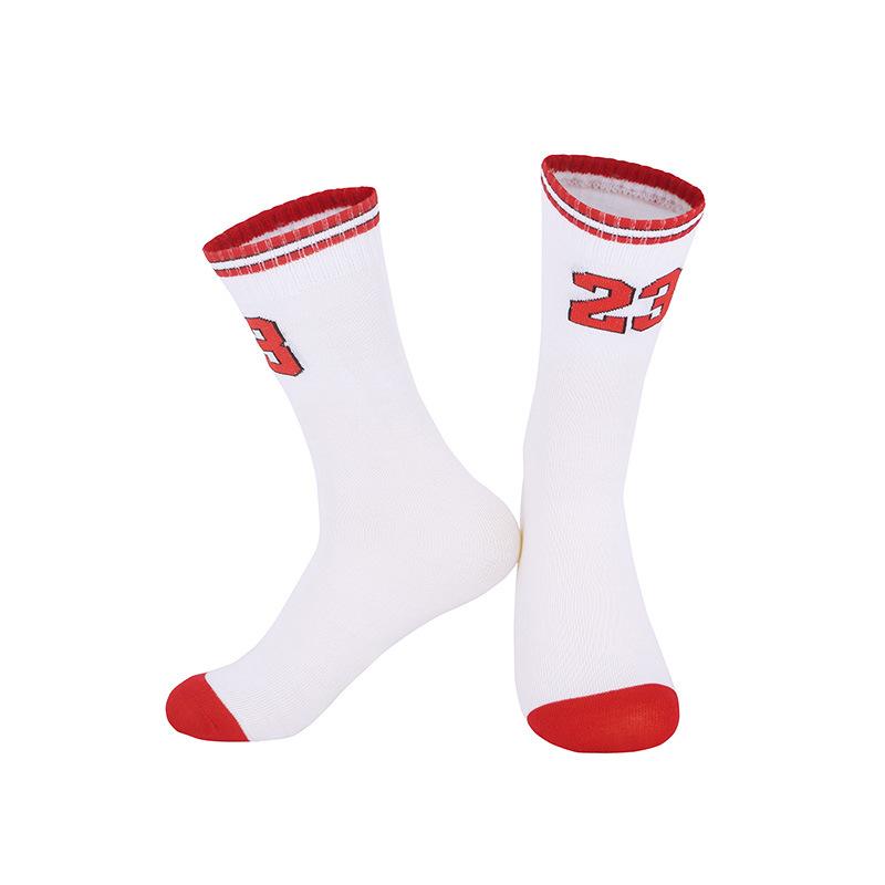 5Pairs Number 23 Sport Socks for Girls Boys Football Basketball Baseball Rugby Soccer Hiking