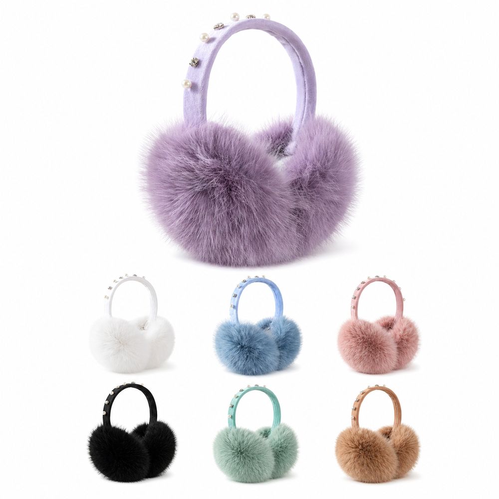 Soft Plush Plush Earmuffs Foldable Ear Warmers Gifts Headband Earmuffs  Cold Weather Wear