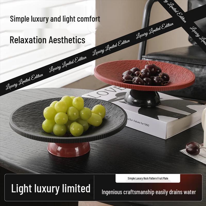TREEJACK Modern Round Fruit & Snack Plate