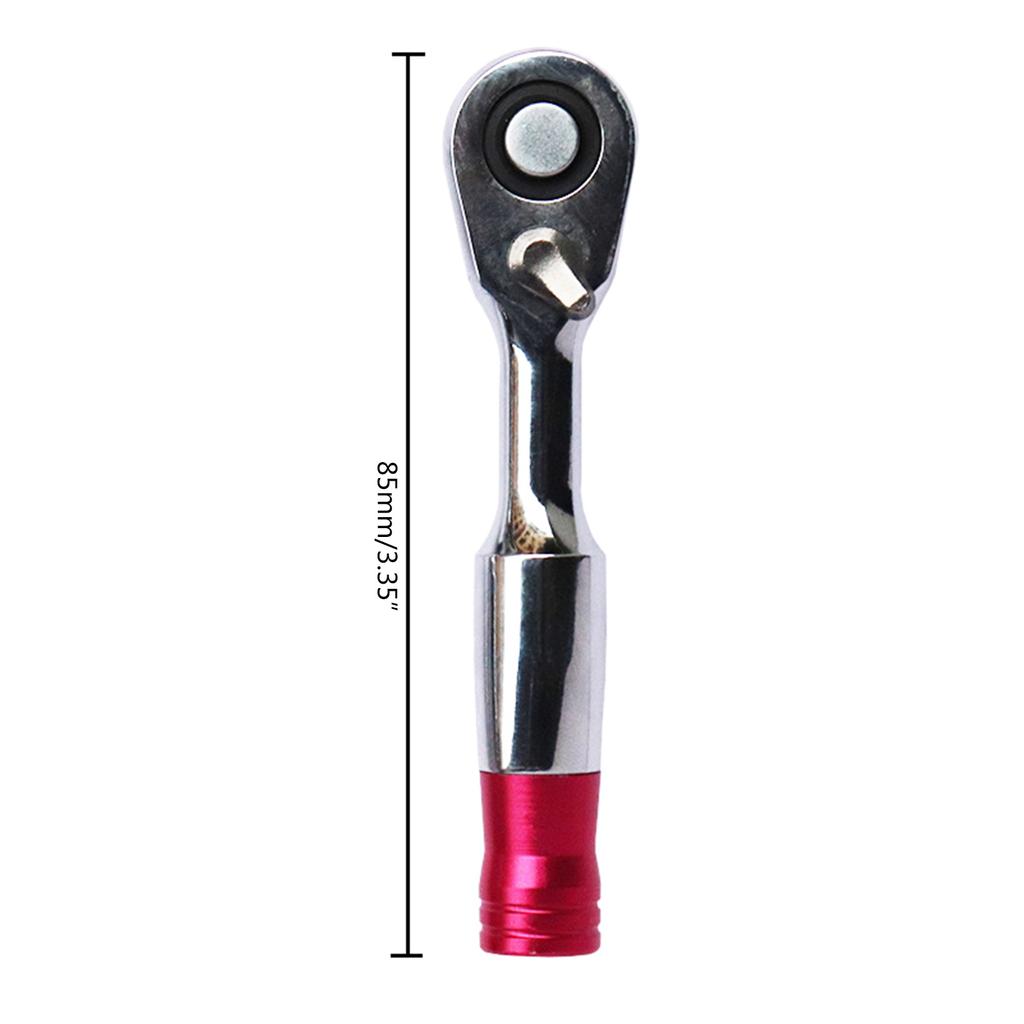 1/4 Zoll Ratsche Antrieb Ratsche Steckschlüssel Werkzeug Multifunktional Schnellverschluss DIY Handwerkzeug Ratschengriff Schraubenschlüssel