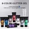 Ombre à paupières Gel Pailletée Nacrée - Maquillage Visage Scintillant pour Scène & Boîte de Nuit, Cosmétique Scintillant Pigmenté Longue Tenue