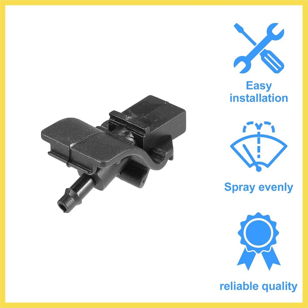 Windshield Washer Nozzle Windshield Sprayer Nozzle Fit for Ford for Mustang 2017 No.FR3Z17603AA - Pack of 2 Black Benefit