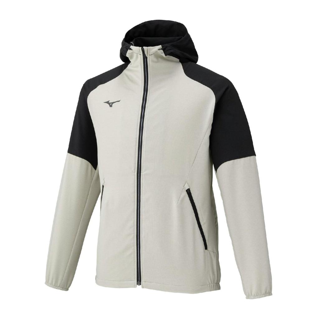 Mizuno Stretch Cloth Training UPF Stretch Cloud Beige 32MCC010 Men's Hoodie, Wear, Moisture-Wicking, Quick-Drying, 50+ Jersey, Heather,