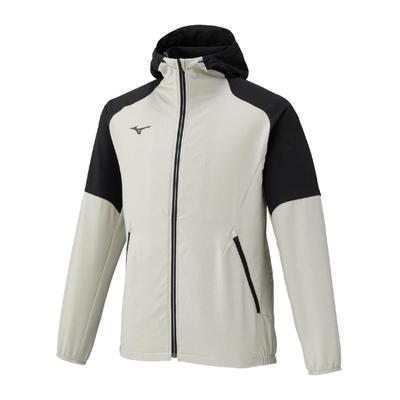 Mizuno Stretch Cloth Training UPF Stretch Cloud Beige 32MCC010 Men's Hoodie, Wear, Moisture-Wicking, Quick-Drying, 50+ Jersey, Heather,