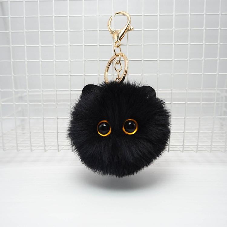 Cartoon Cat Bag Pendant Lovely Fluff Stuffed Keychains Cute Plush Ball Ornaments