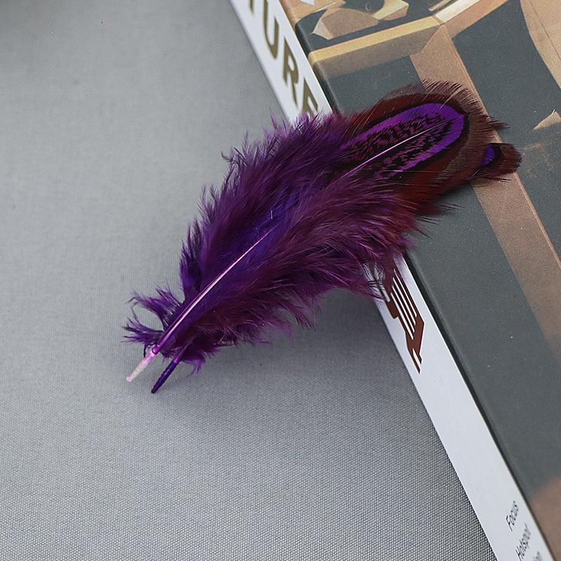 Natural Feather Diy Feather Dachang Feather Pheasant Hair Headdress Accessories Clothing Accessories 5-8Cm Colored Feather