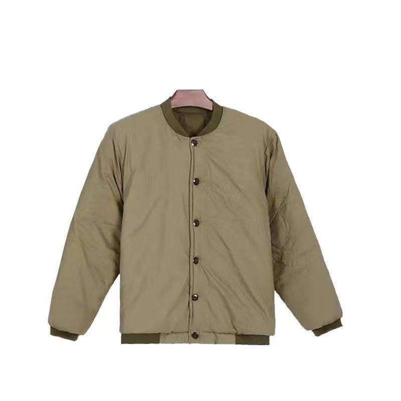 

Army Green Thickened Winter Cotton Jacket for Cold Weather and Security Guard Duty Army Green M [55-90 kg]