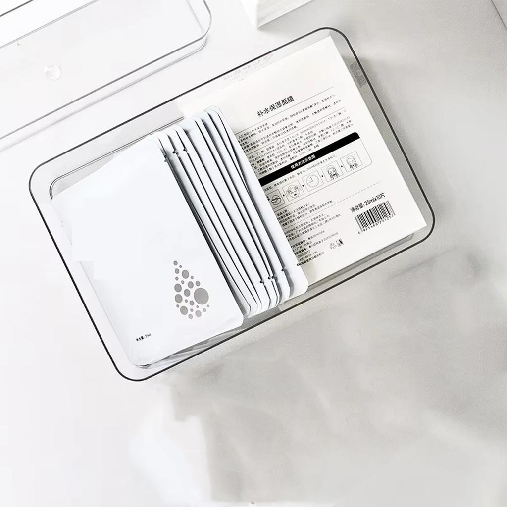 Acrylic Clear Drawer Organizer Desktop Storage Box for Stationery Cosmetics