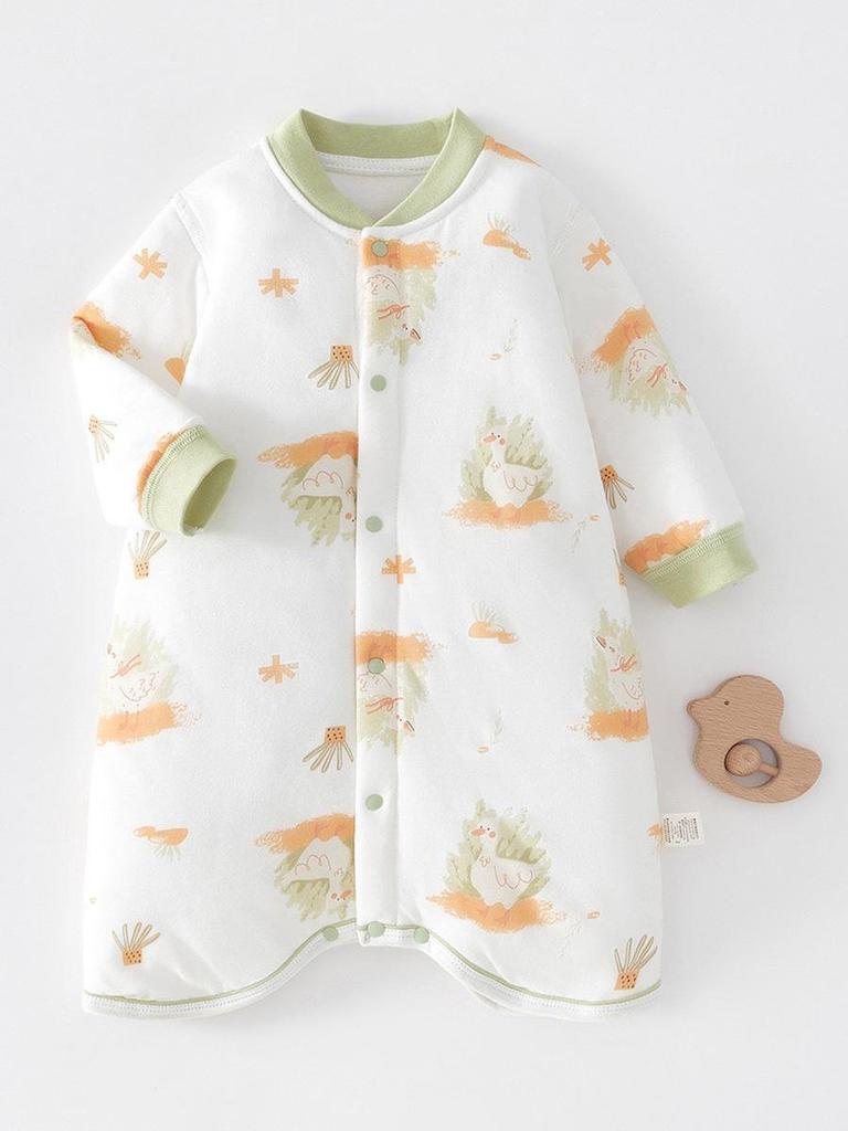Baby Sleeping Bag: Spring & Autumn Cotton Anti-Kick Quilt Pajamas Jumpsuit
