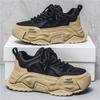 Fashion Designer Style Men Shoes Spring Comfort Men's Thick Platform Sneakers Chunky Shoes Fashion Casual Shoes Sports Trainers Tenis