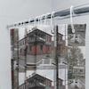 Unframed Vintage Pub Bathroom Decor Shower Curtain Rustic Tavern Inn Hotel Washroom Backdrop