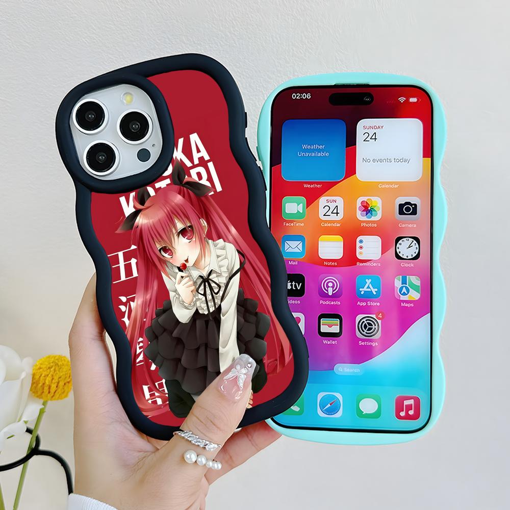 Jujutsu Kaisen Sukuna Mobile Phone Case for iPhone 17 16 15 14 13 12 11 Air Pro Max Plus Wavy Edge TPU Colorful Cover Pretty