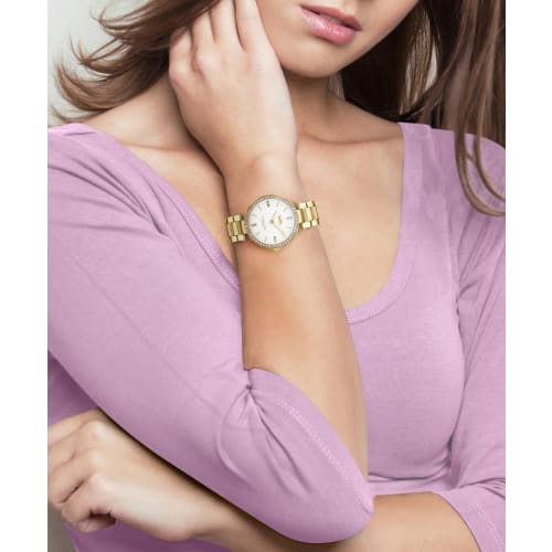 Coach Women's Park Watch, White Dial, Stainless Steel Strap, 14503093 [Official Import]