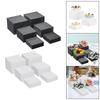 6Pcs Acrylic Risers Display Stands for Dessert Jewelry Flower Arrangements