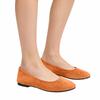 Women's Pointed Toe Flat Shoes Slip On Ballet Style Low Heel Casual Comfortable Soft Material Footwear