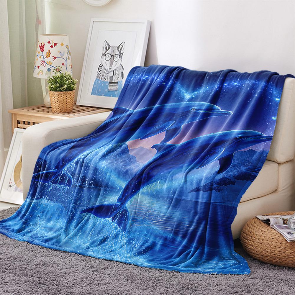 Flaneldecke mit Walmotiv, Hohe Qualität, Bequem für alle Jahreszeiten, Heimdekoration, Wärme und Komfort, Perfekt für Weihnachtsgeschenke