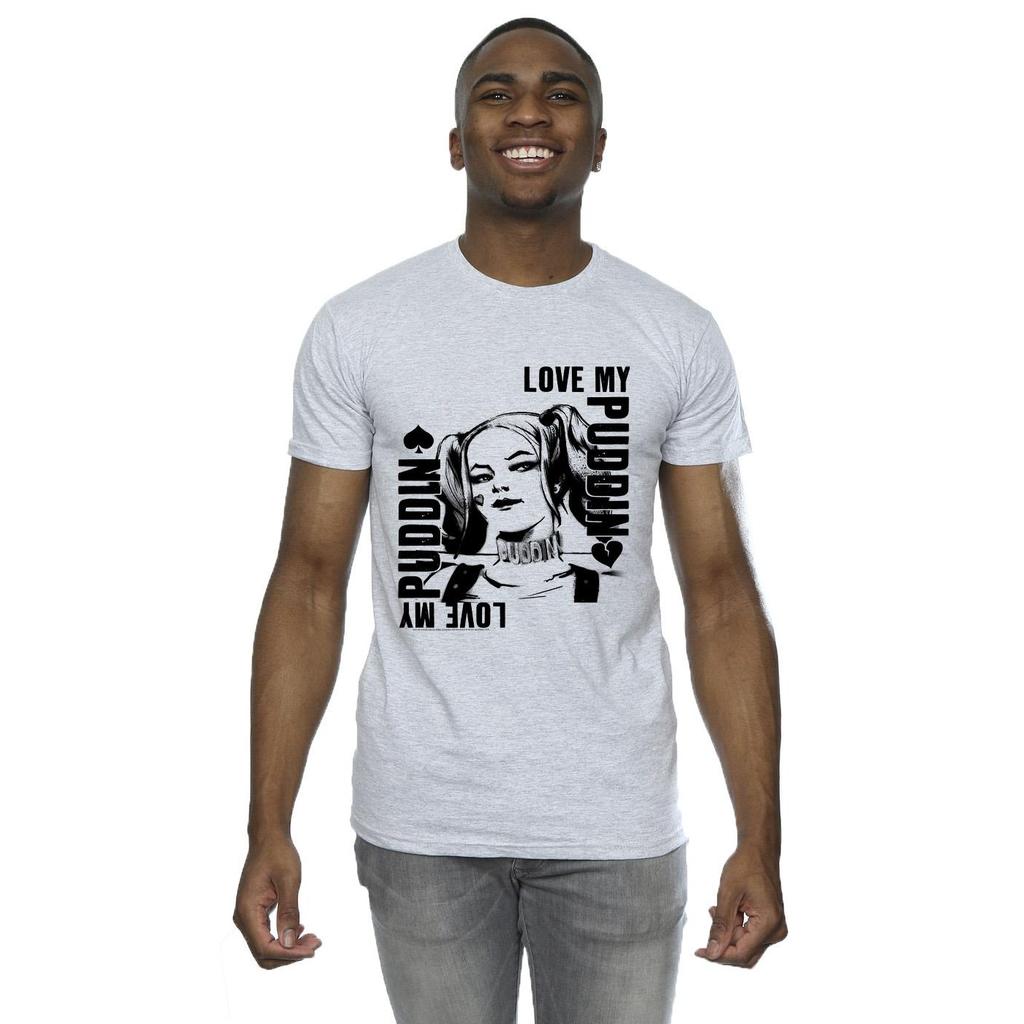 DC Comics Mens Suicide Squad Harley Love Puddin T-Shirt