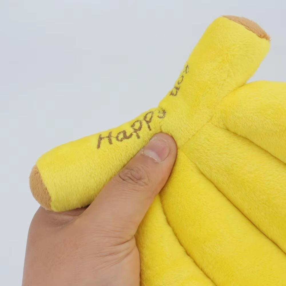 Bite-resistant Pet Chew Plush Toy Plush Banana Pet Interactive Toys Pet Supplies Sound Toy  Puppy