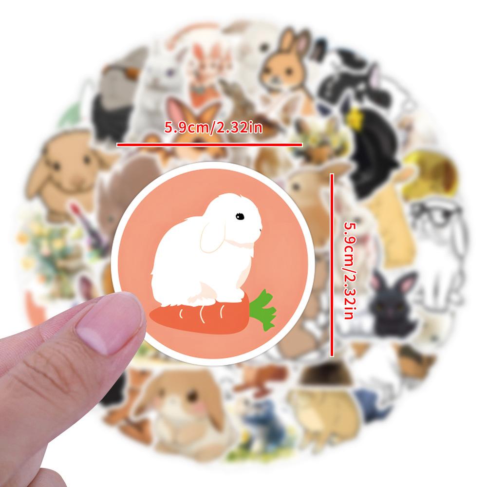 55 New Rabbit Animal Graffiti Stickers Decorative Scooter Water Cup Helmet Waterproof Stickers
