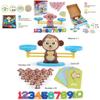 Jogo Divertido de Contagem Matemática Para Crianças Conjunto de Brinquedos Macaco Equilíbrio Para Pré-escolares