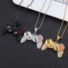 Collar Colgante de Mando de Videojuego para Hombres Cadena de Aleación Sin Chapar Joyería de Gamepad Tachonada Accesorio para Fiesta de Videojuegos Regalo de Cumpleaños