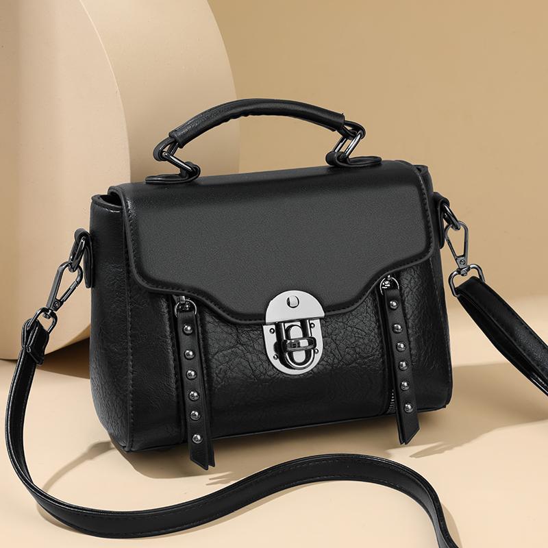 Damen-Handtasche mit großem Fassungsvermögen PU-Umhängetasche