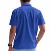 Men's Summer Polo Shirt with Collar, Waffle Weave, Loose-Fit Casual Sports Short-Sleeved T-Shirt