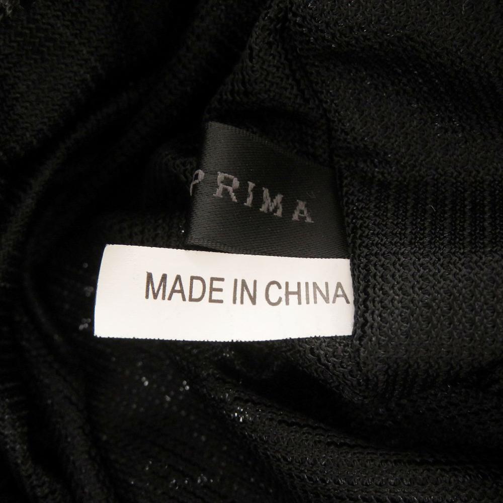 Used AUTHENTIC ANTEPRIMA Flower charmHand Bag Black polyester