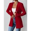 DAFIFY Women's Fashion Casual Solid Color Print Autumn Winter Long Sleeve Jackets & Coats