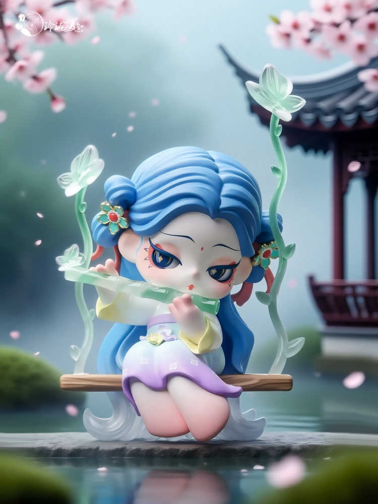 New Dodosugar Linglong Xia Yi Shyi Song Of Everlasting Regret Cultural Surprise Box Trendy Blind Box Toy For Table Decoration