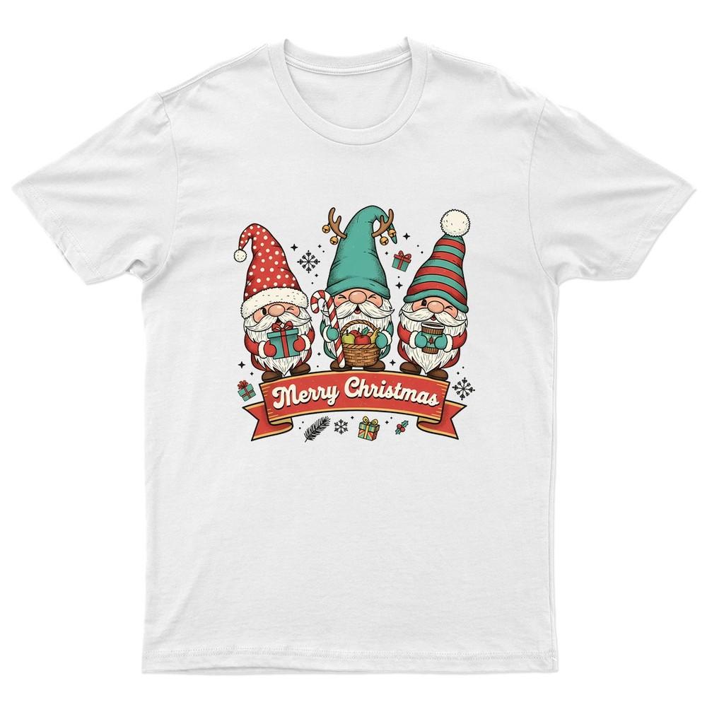 Merry Christmas Gnomes Christmas TShirt Unisex Gift Retro Funny Unisexs