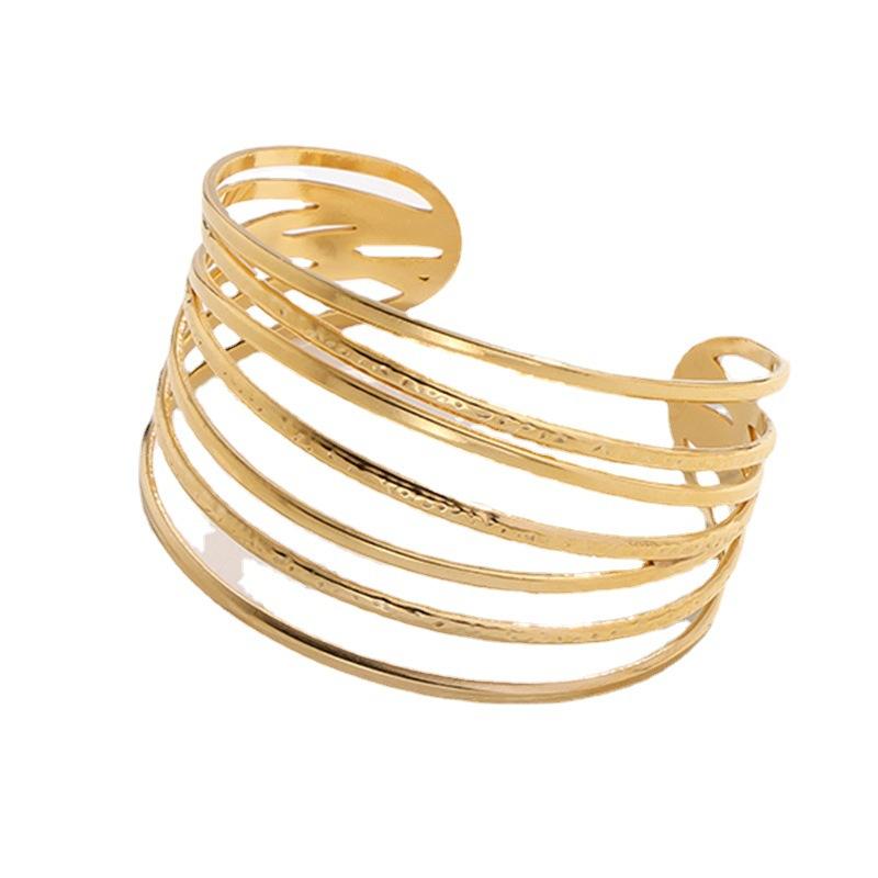 ZAKOL Stainless Steel Bangles Bracelet for Women Gold Color Plated Multi-layer Bracelets Zircon Gift Pulseras Mujer