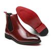 Herren Chelsea Boots Wingtip Dress Formal Lederstiefel Spitzschuhe Smoking Hochzeit Blazer Sattel Stiefeletten Übergröße
