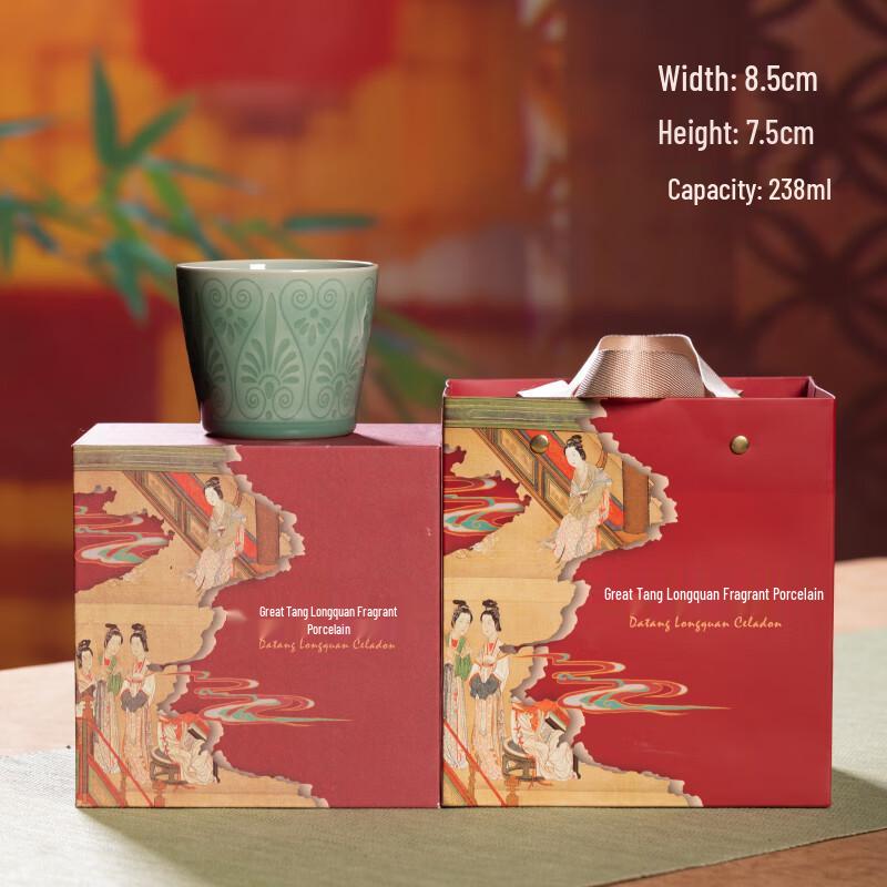 Мастерская чашка для чая из селадона Лунцюань