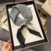 French Retro Silk Scarf Women'S Cashew Nut Fashion Versatile Small Square Scarf Literary Streamer Scarf High-End Scarf