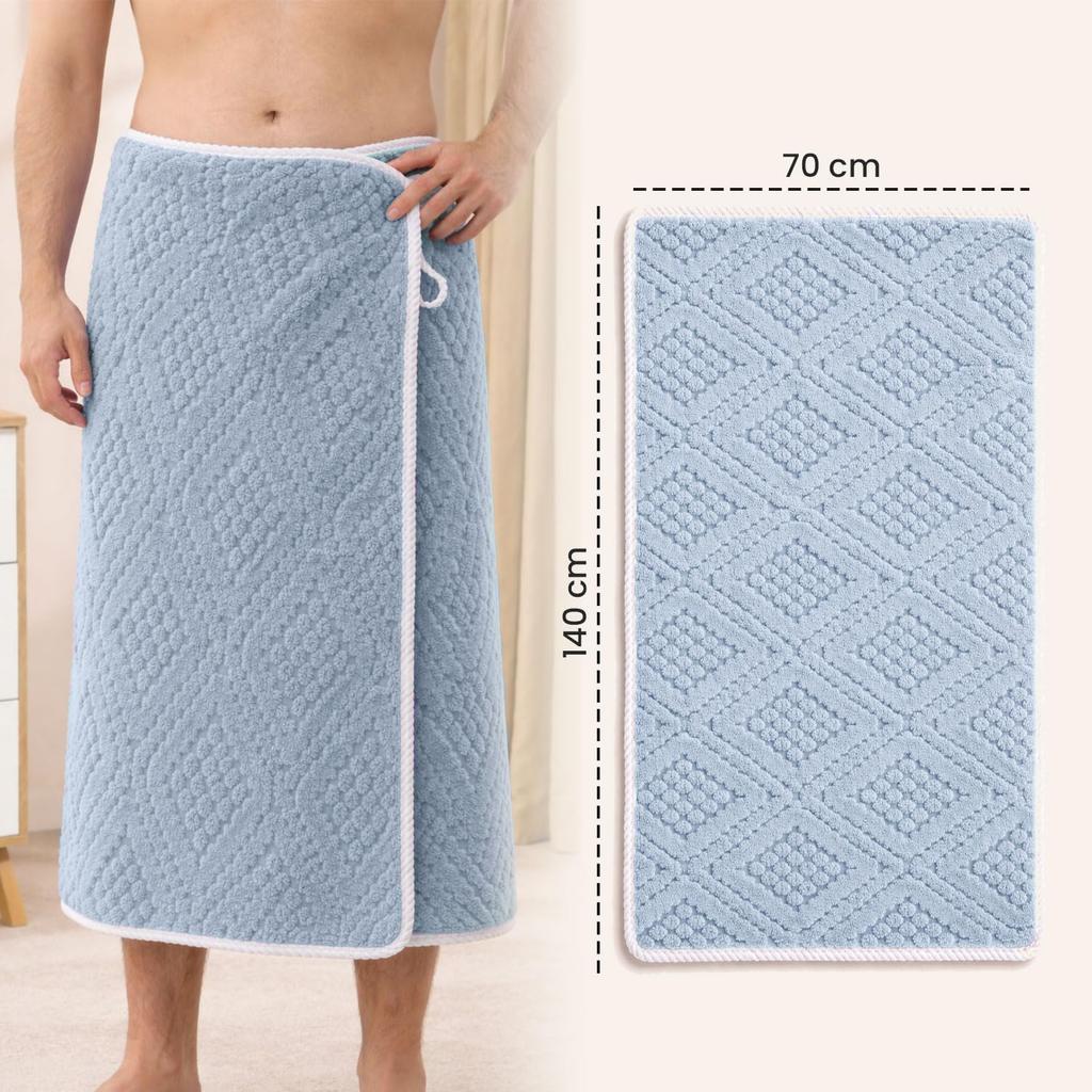 Microfiber Towels for Bath-Jacquard Bath Towel for Men and Women-Soft Coral Fleece Towel with Hook 400 GSM Quick