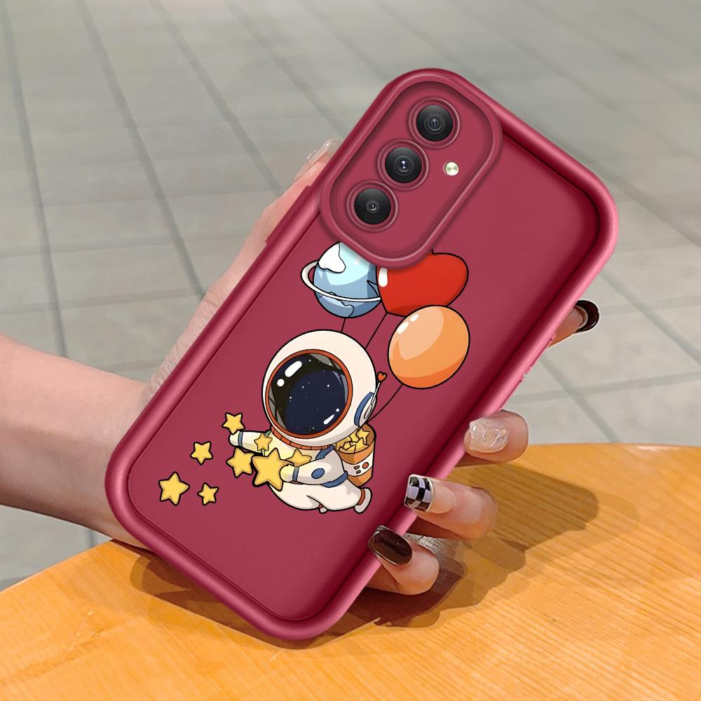 Soft Silicone Square Ladders Cartoon Pattern Full Cover Camera Protection Shockproof Case for Huawei Honor Xiaomi Redmi Samsung