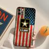 U.S Army Flag Funda Case For iPhone 16 Pro Max 14 11 12 13 15 Pro Max Mini XR 16e 15 16 Plus Phone Cover