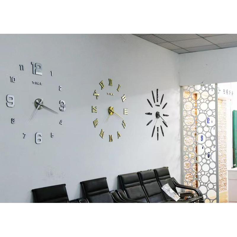 3D Large Wall Clock Mirror Wall Stickers Luminous DIY Digital Clocks Silent Clock Quartz Watch Home Living Room Table Decor Hot
