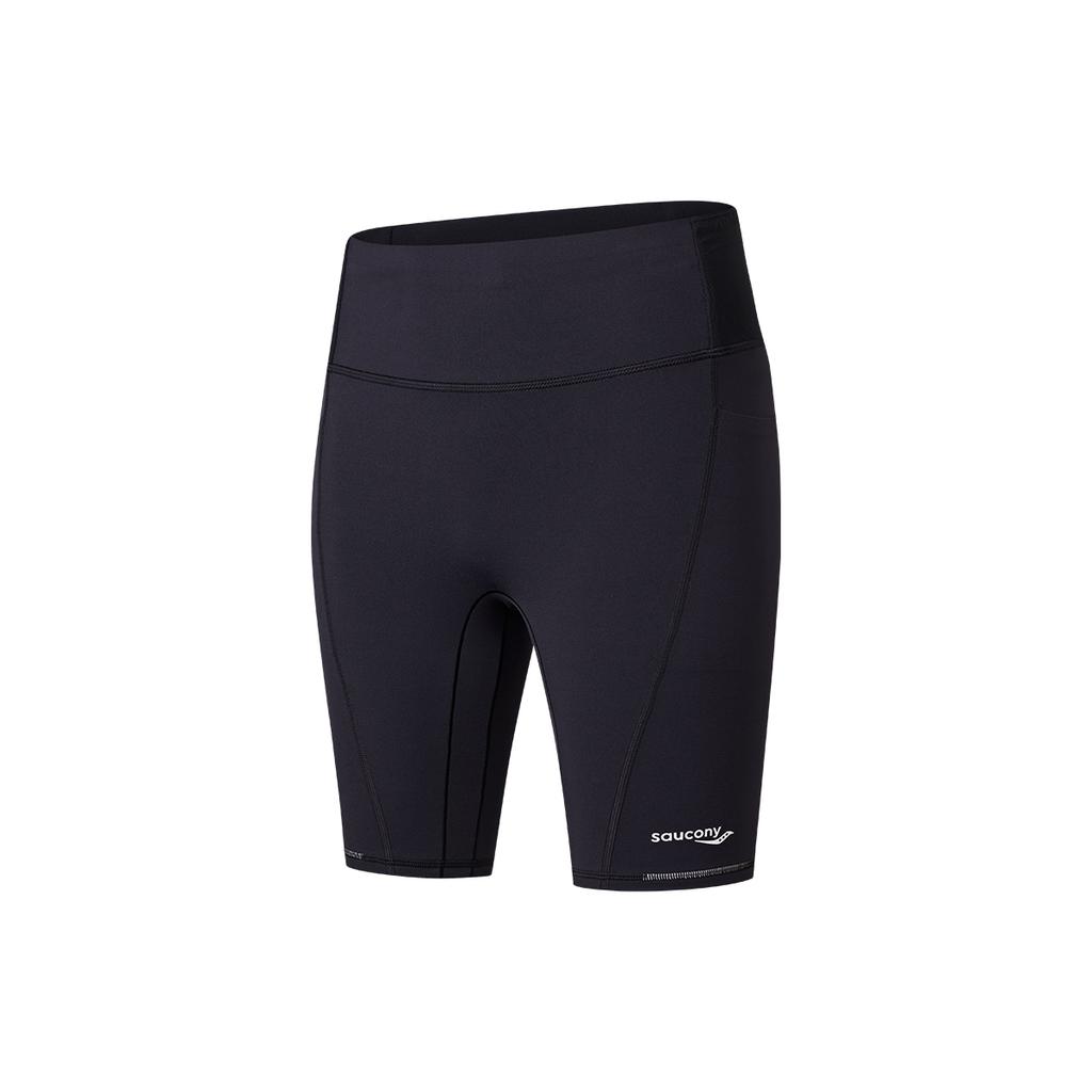 Saucony High Elastic Fashion Sports Shorts Women shorts SA1260LG63T-BK001