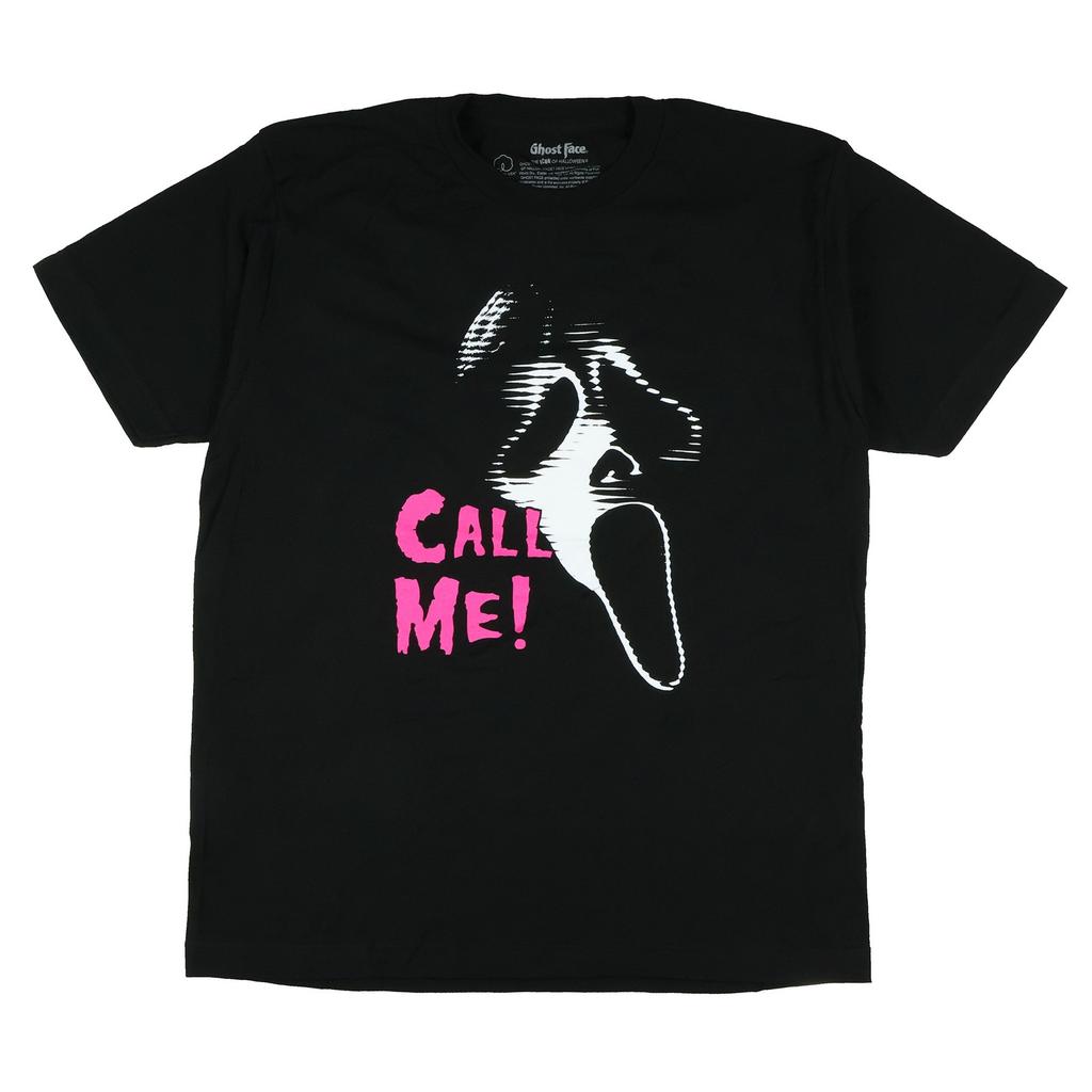 Scream Ghost Face Call Me Hallowen T- Shirt New
