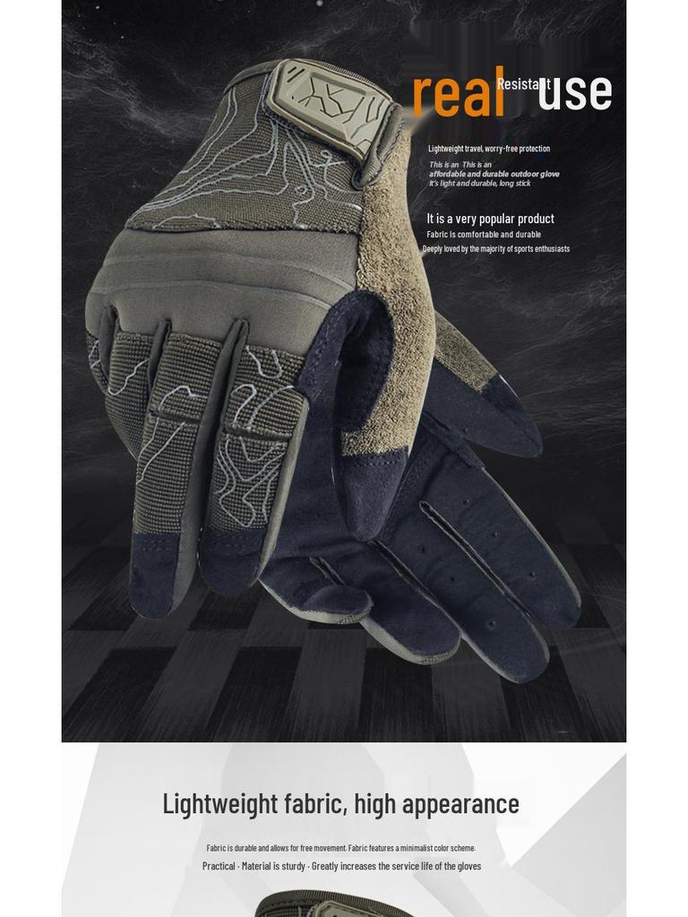 Camouflage Touchscreen Taktische Radhandschuhe - Stoßdämpfend, Abriebfest, Sturzschutz für Outdoor-Sportarten.