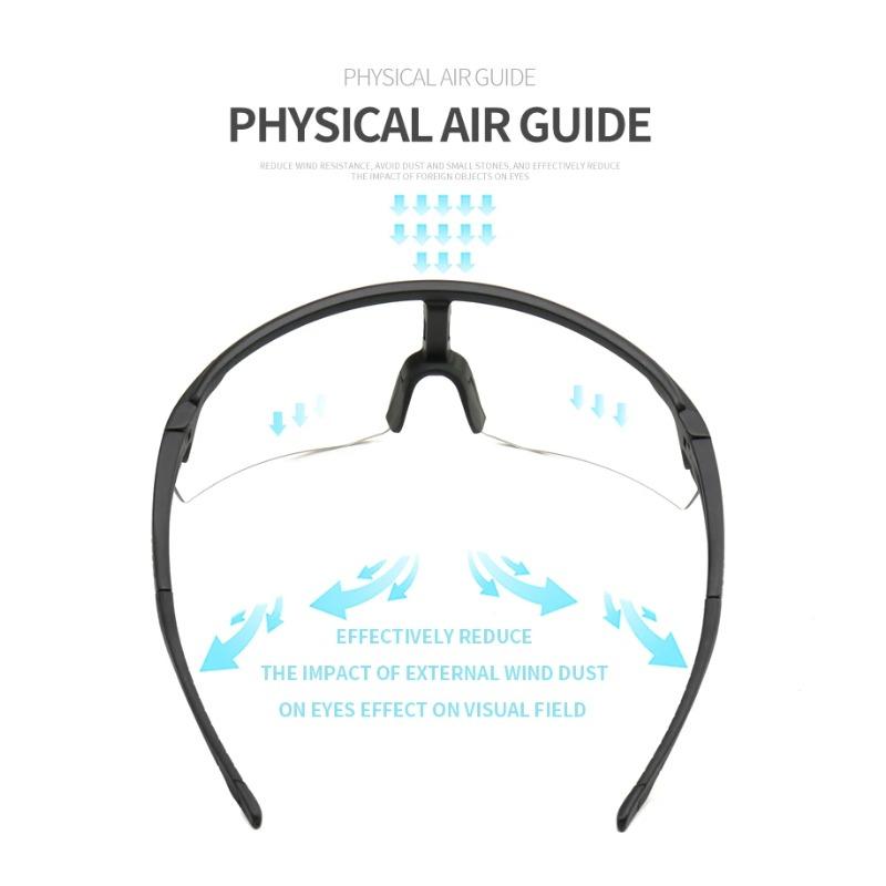 Gafas de Ciclismo Fotocromáticas para Uso Diurno y Nocturno Gafas de Moda Unisex a Prueba de Viento para Deportes al Aire Libre y UV400