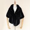 Imitation fur shawl lapel bridal cheongsam autumn and winter Rex rabbit hair cape spot elegant celebrity shoulder